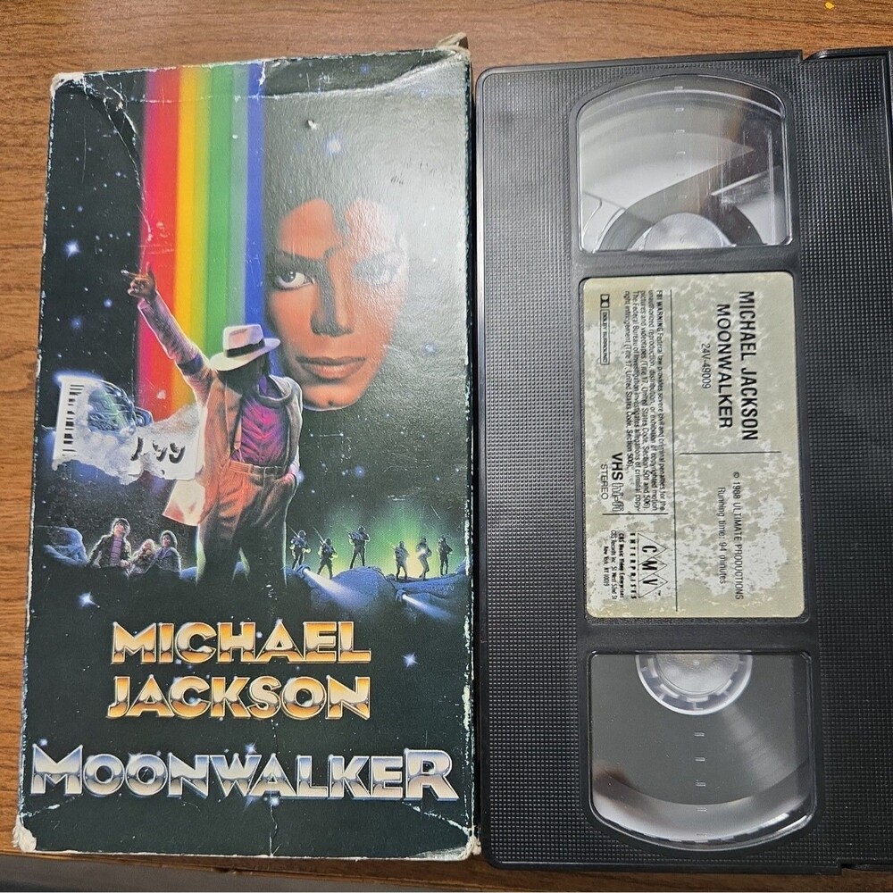Michael Jackson Moonwalker VHS Tape 1988 Smooth Criminal Man In The Mirror 49009